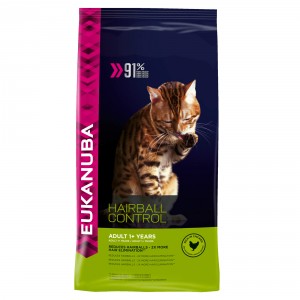 Eukanuba Adult Hairball Control kip kattenvoer