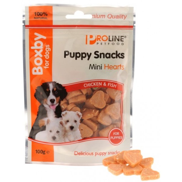Boxby for dogs Puppy Snacks Mini Hearts