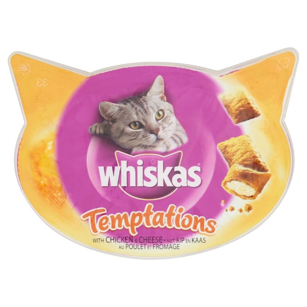 Whiskas Temptations Kip & Kaas kattensnoep