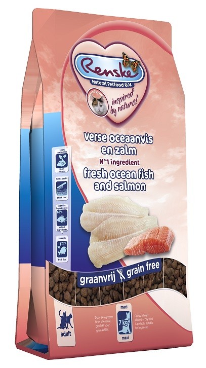 Renske Graanvrij Super Premium Maxi vers bereide oceaanvis en zalm kattenvoer