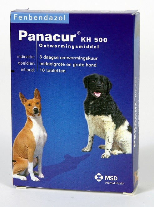 Panacur 500 Ontwormingsmiddel voor middelgrote en grote honden