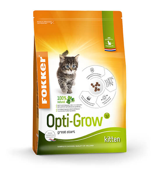 Fokker Opti-Grow kattenvoer voor kittens