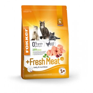 Fokker +Fresh Meat kattenvoer