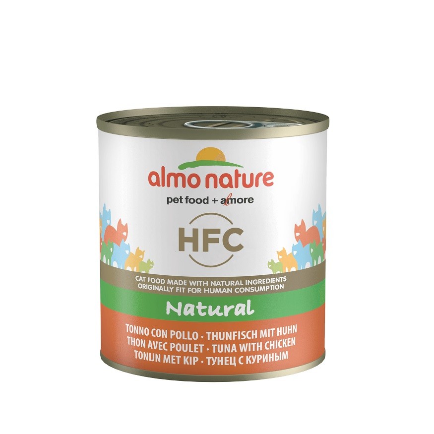 Almo Nature HFC Natural tonijn en kip natvoer kat (280 g)