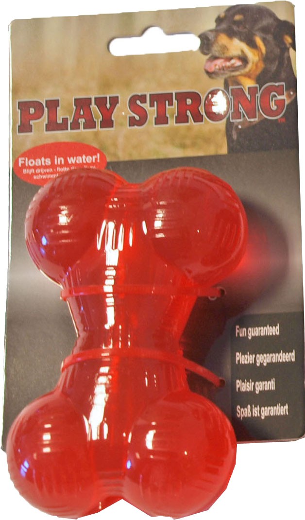 Playstrong Rubber Bot Klein voor honden