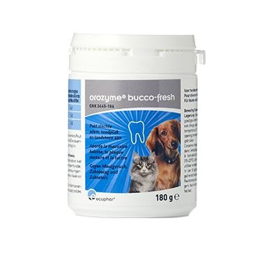 Orozyme Bucco-Fresh PlaqueOff voor hond en kat