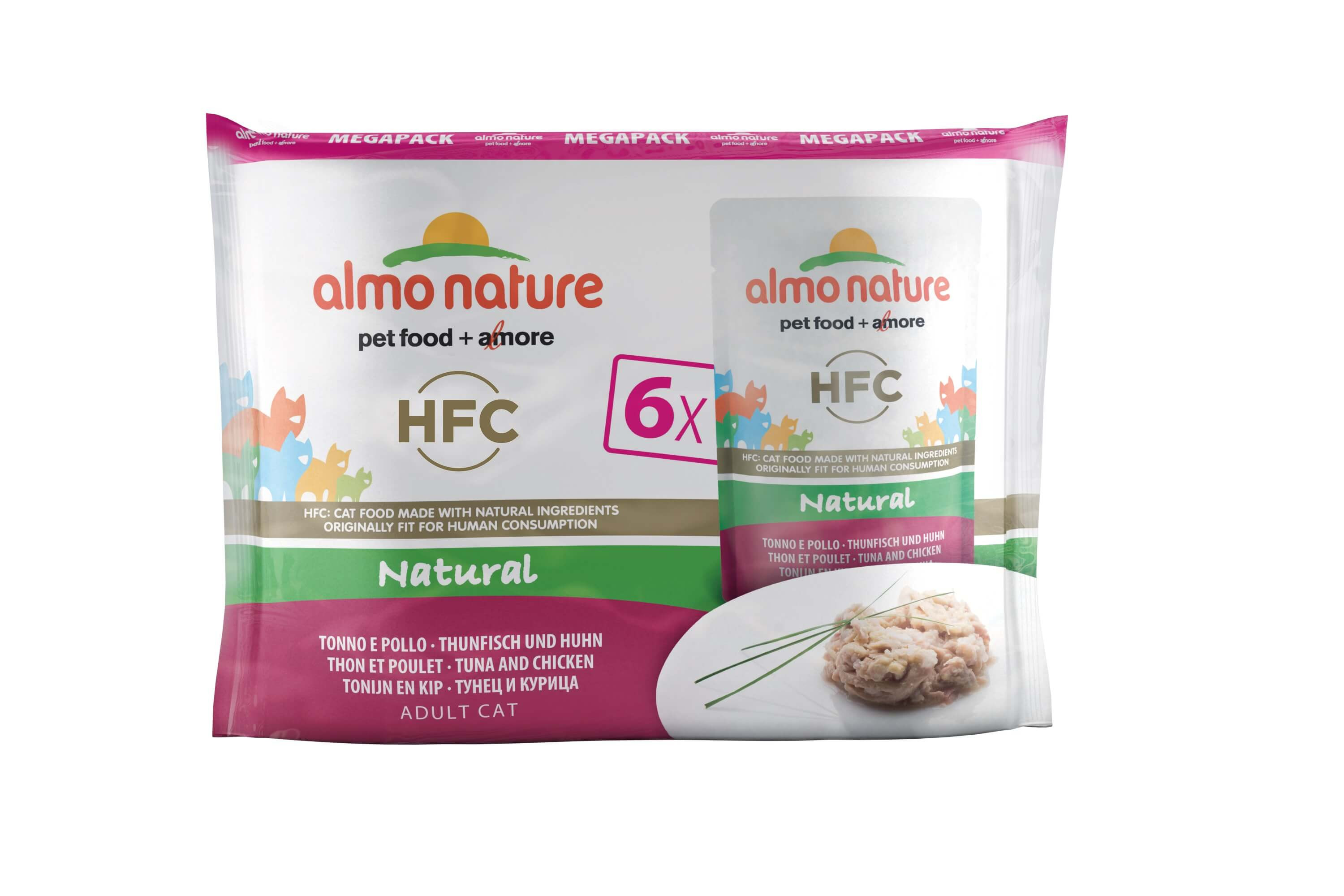 Almo Nature HFC Natural Tonijn & Kip 6x55 gr
