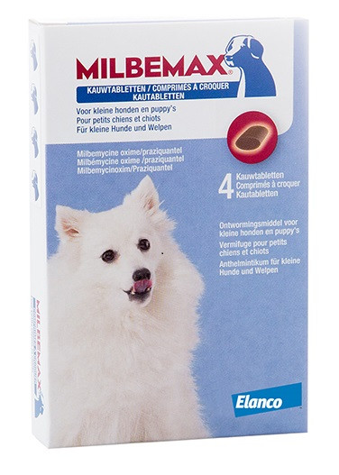 Milbemax Kauwtabletten kleine honden en puppies