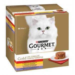Gourmet Gold 8-Pack Hartig Torentje kattenvoer