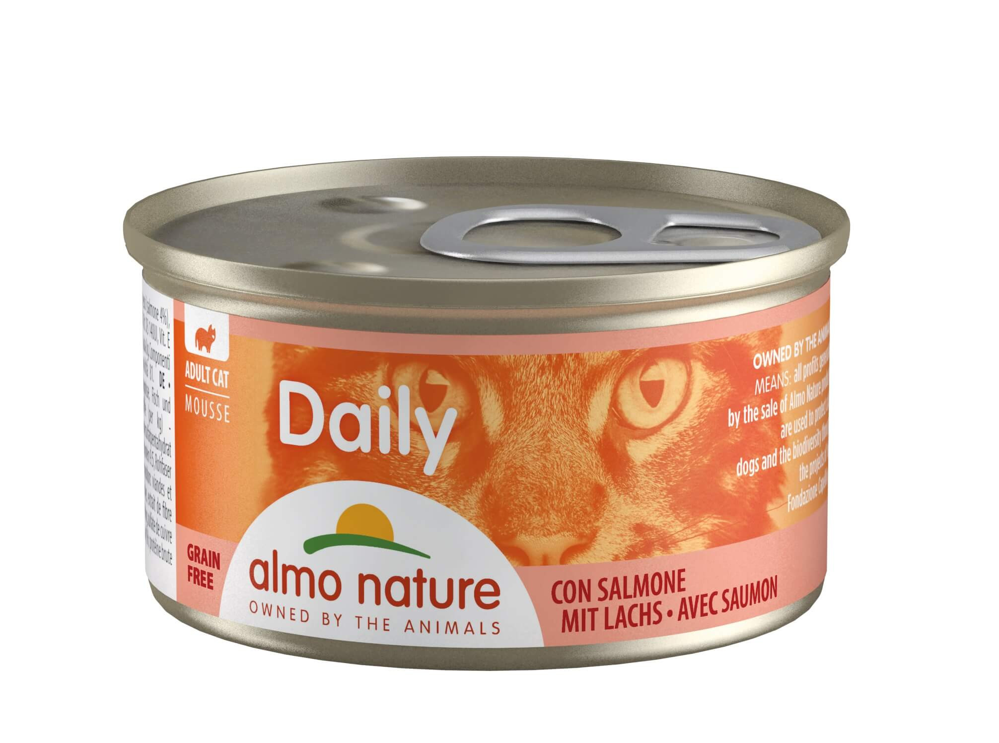 Almo Nature Daily Mousse met zalm kattenvoer (85 gram)