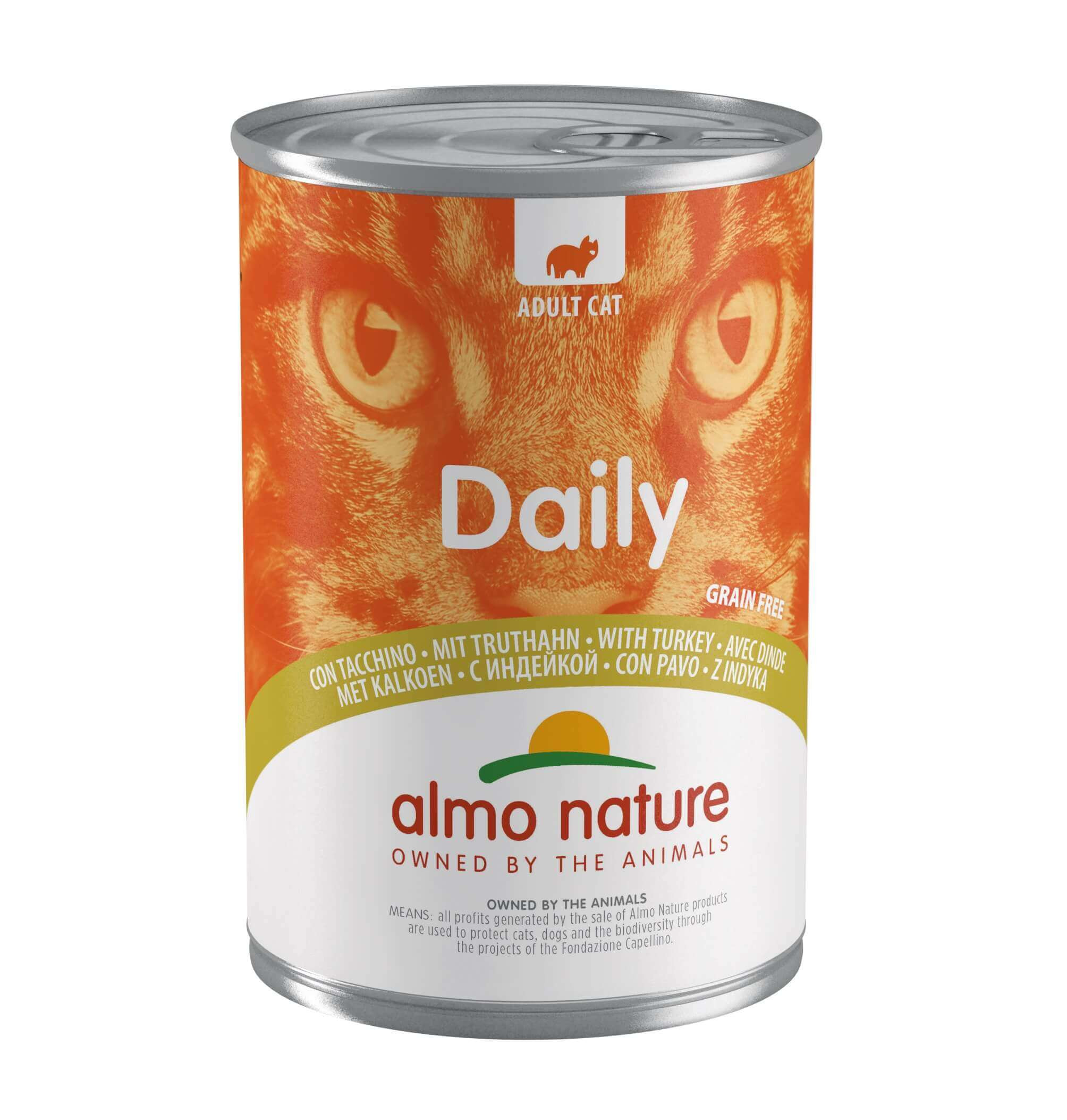 Almo Nature Daily met kalkoen natvoer kat (400 gram)