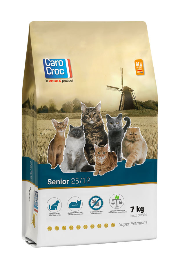 Carocroc 25/12 Senior kattenvoer