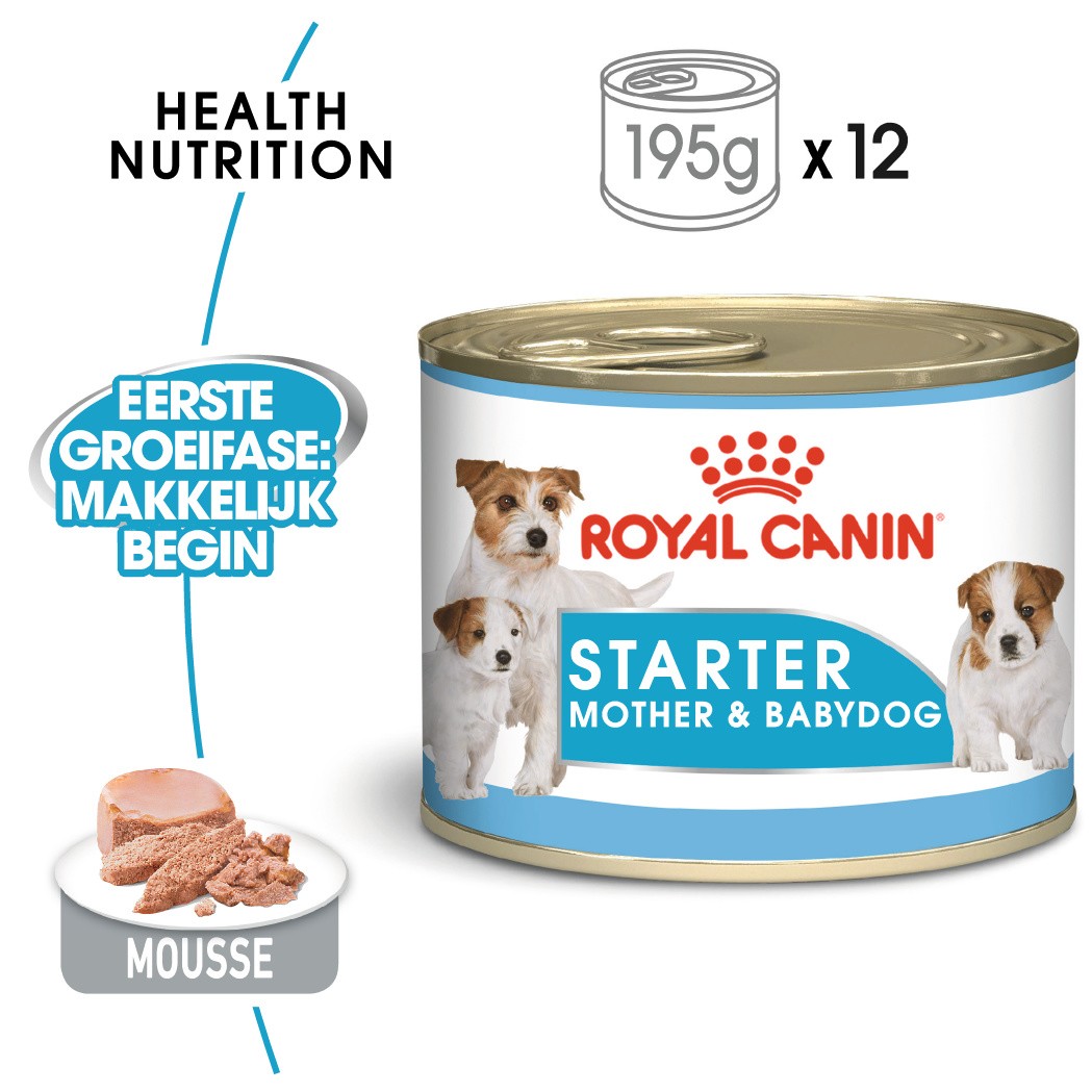 Royal Canin Starter Mousse Mother & Babydog 195 gr blik hond