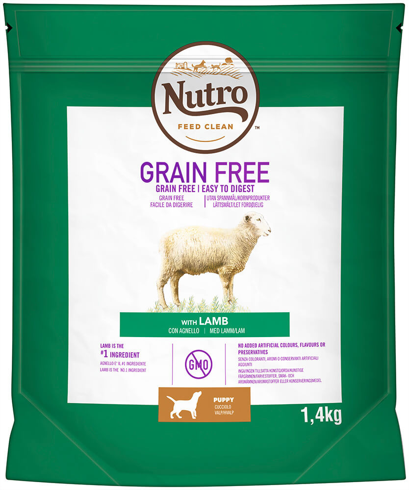 Nutro Grain Free Puppy Medium Lam hondenvoer - Voordelig