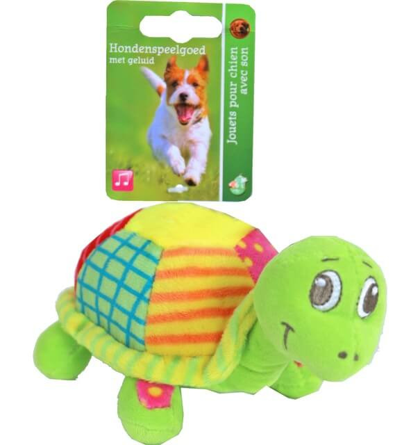 Pluche Schildpad 16 cm met piep