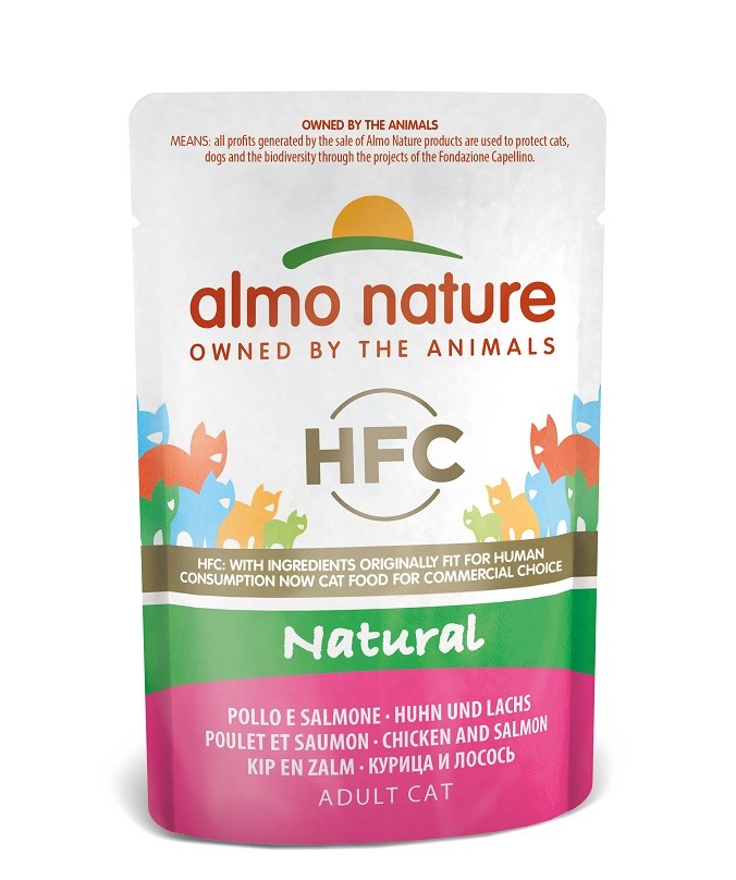 Almo Nature HFC Natural Kip met Zalm (55 gr)