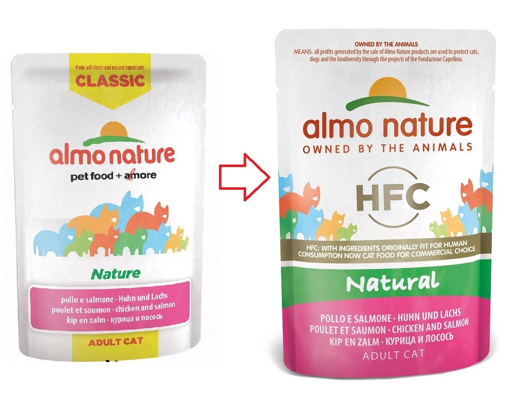 Almo Nature HFC Natural Kip & Zalm 55 gr