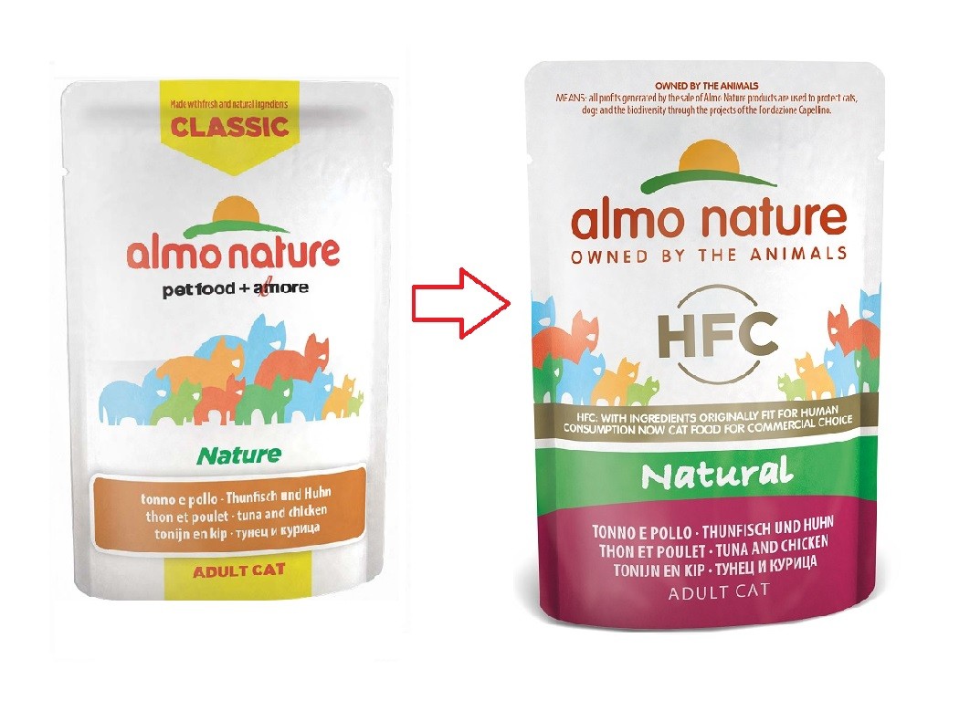 Almo Nature HFC Natural Tonijn & Kip 55 gr