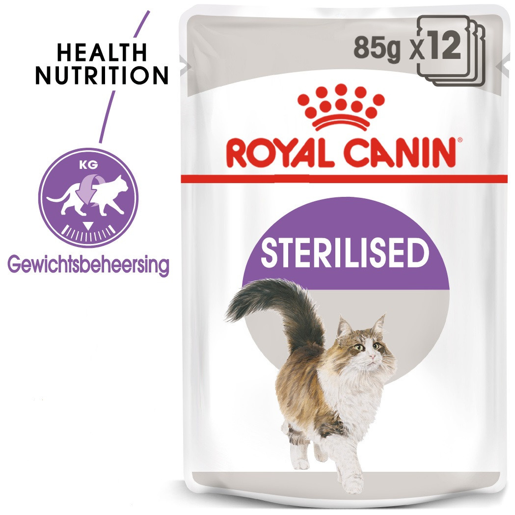 Canin Sterilised in saus natvoer kat | Voordelig online