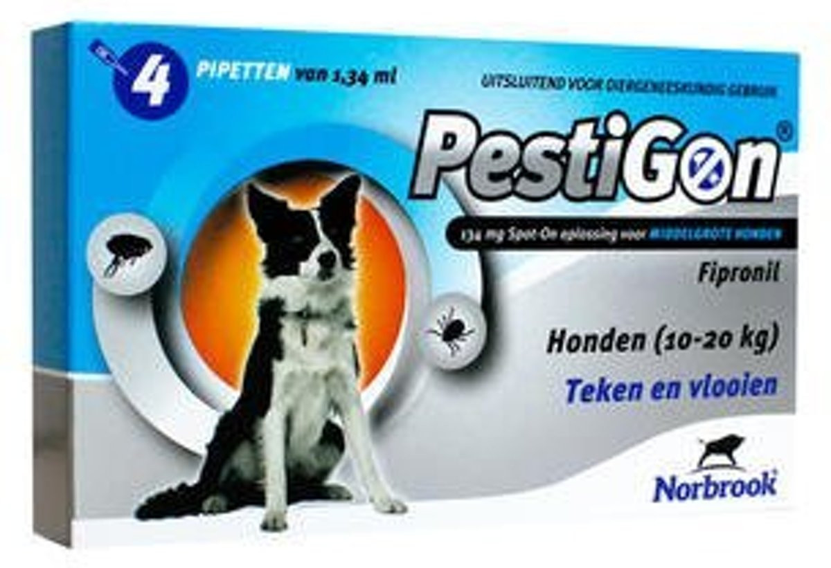 Pestigon Spot-On voor honden van 10 tot 20 kg