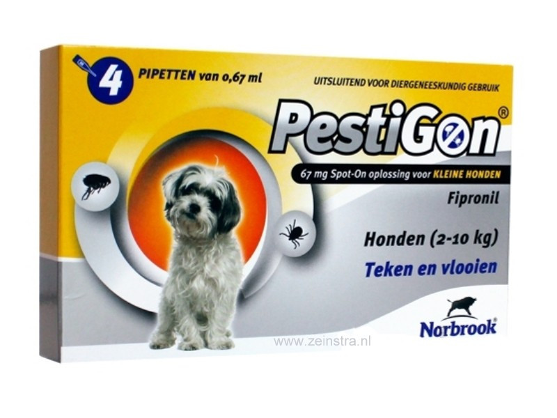 Pestigon Spot-on voor honden van 2 tot 10 kg
