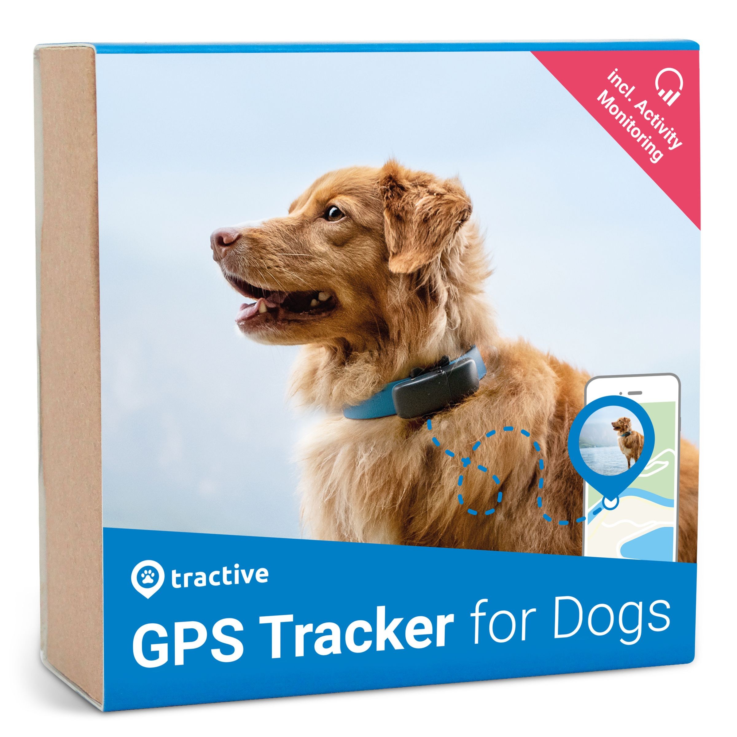Tractive GPS Tracker voor honden met activity monitoring Voordelig