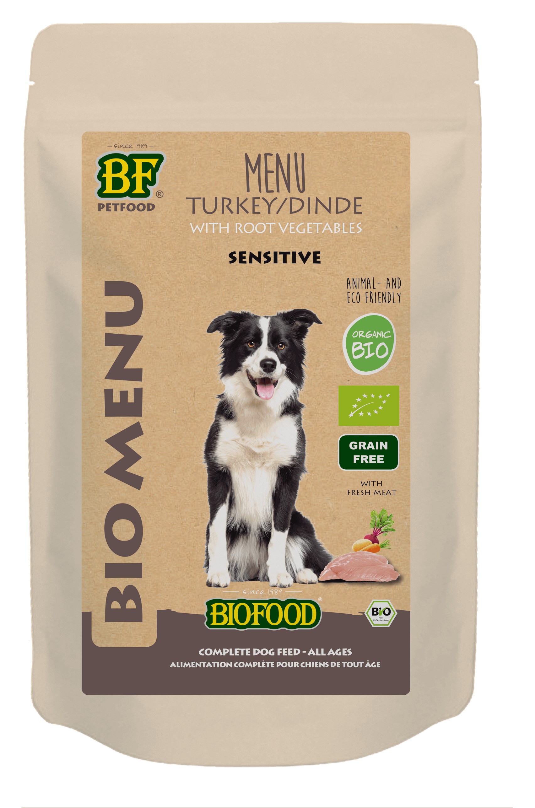BF Petfood Biofood Organic Sensitive Bio menu g)