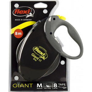 Flexi Giant M 8 meter neon voor de hond