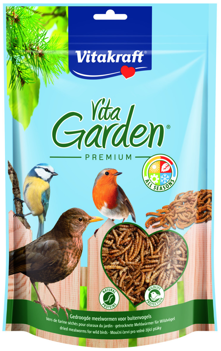 Mealworm To Go gedroogde meelwormen voor vogels