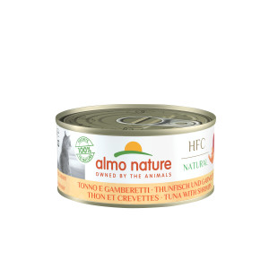 Almo Nature HFC Natural Tonijn en Garnalen natvoer kat (150 g)