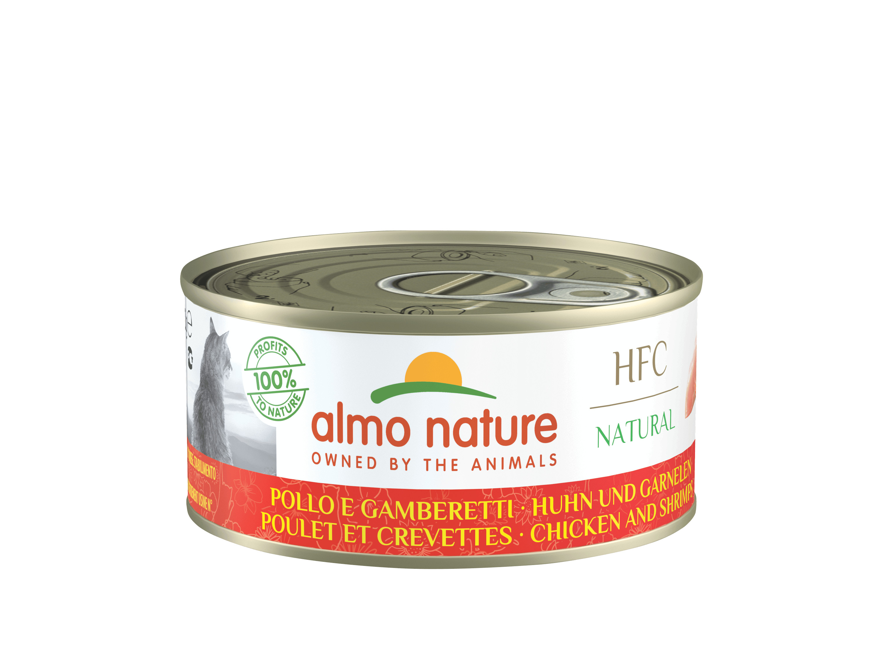 Almo Nature HFC Natural kip met garnalen natvoer kat (150 g)