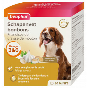 Beaphar Schapenvet Mini Bonbons met knoflook