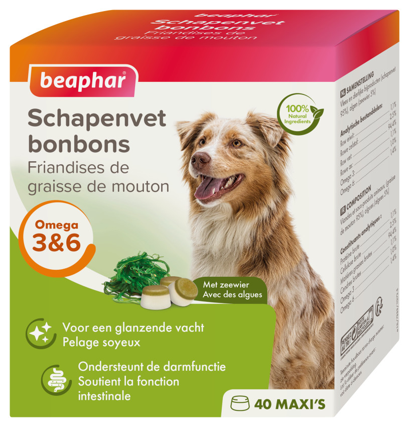 Beaphar Schapenvet Bonbons met zeewier