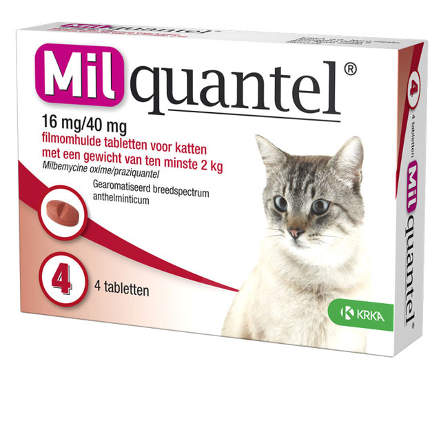 Milquantel tabletten voor de kat