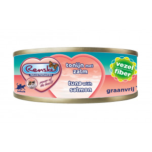 Renske vezel tonijn met zalm nat kattenvoer (70 gram)