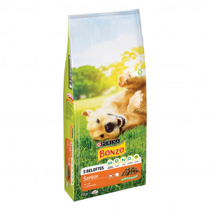 Purina Bonzo Senior hondenvoer met  kip en groenten