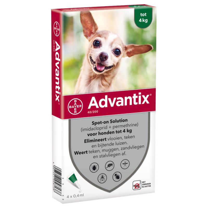 Advantix 40/200 voor honden tot 4 kg