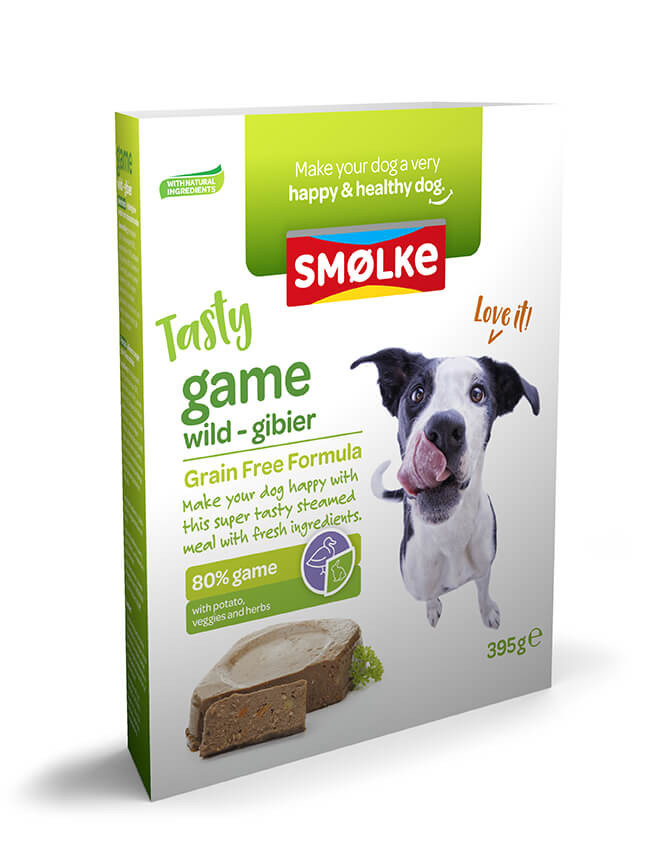 Afbeelding van Smølke Tasty Game vers gestoomd wild nat hondenvoer 2 x (10 x 395 g)