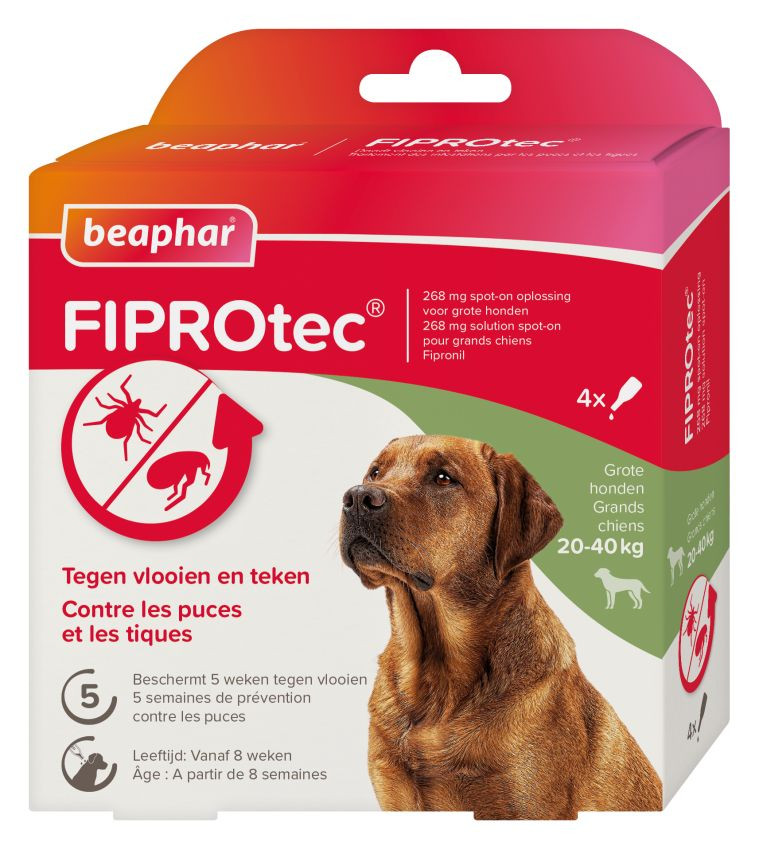 Beaphar Fiprotec Spot-On voor honden van 20 tot 40 kg