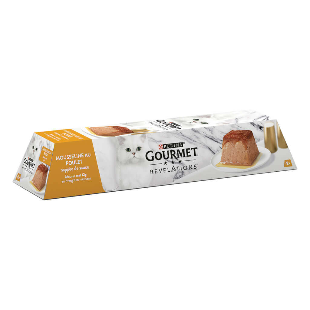 Purina Gourmet Revelations mousse met kip nat kattenvoer (57 gr)