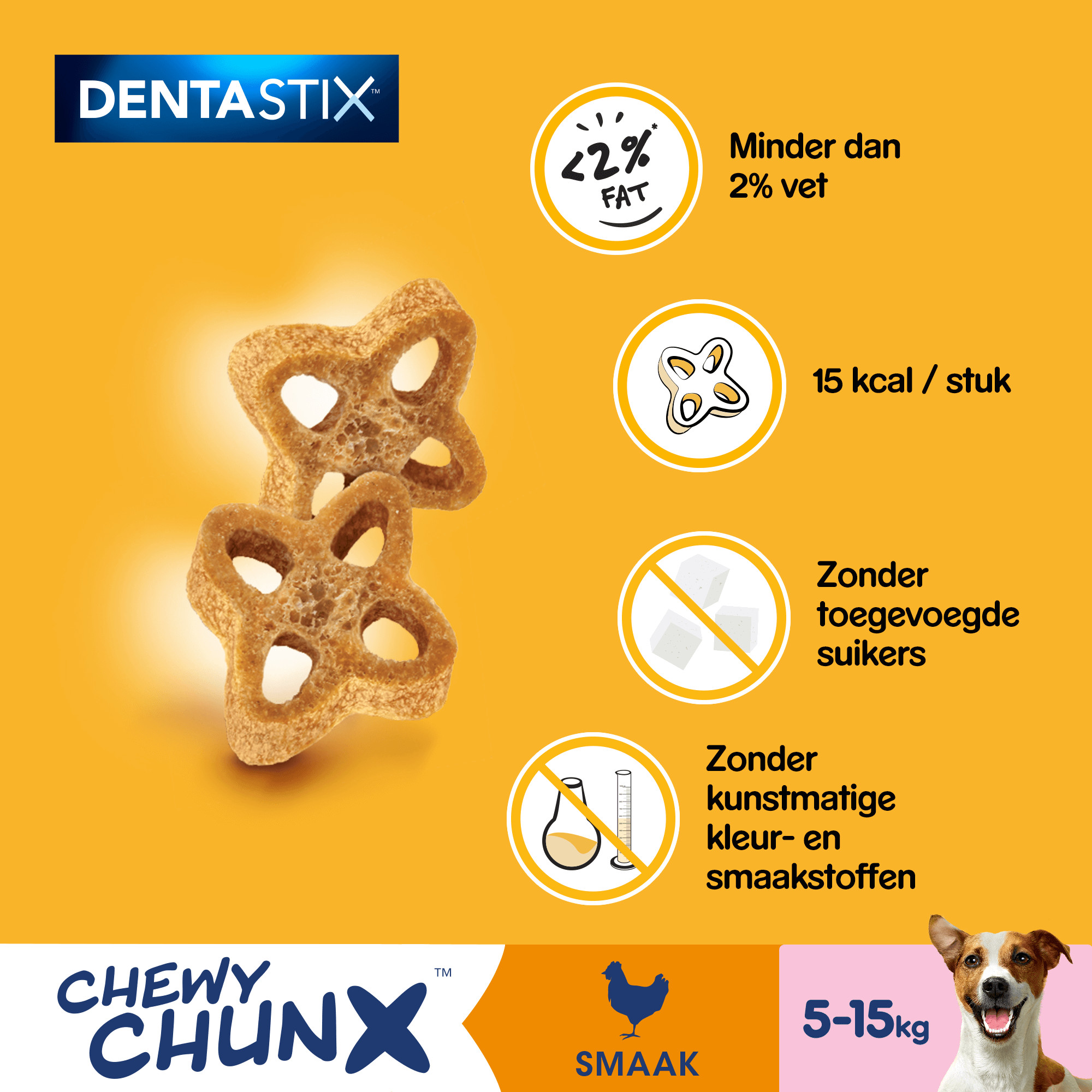 Pedigree Dentastix Chewy Chunx Mini kip Gebitsverzorgende hondensnack