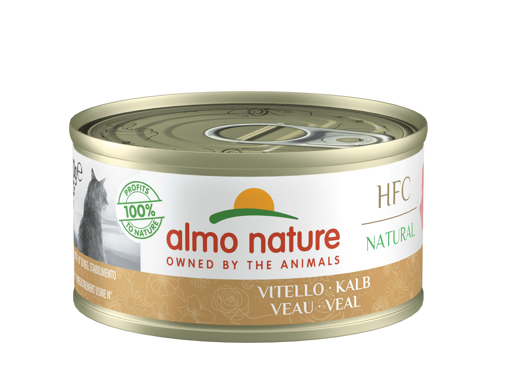 Almo Nature HFC Natural met kalf natvoer kat (70 g)