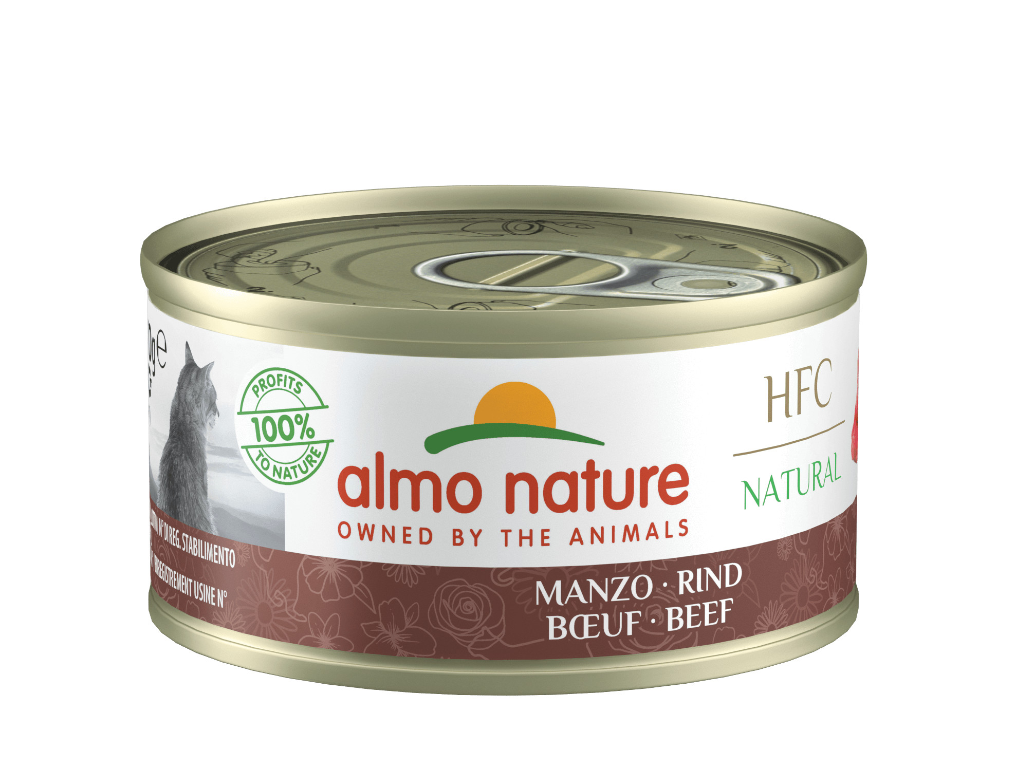 Almo Nature HFC Natural rundvlees natvoer kat (70 g)