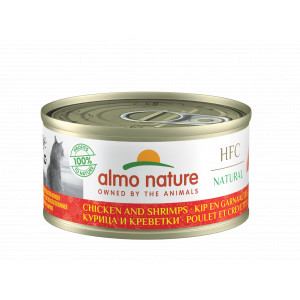 Almo Nature Natural Kip en Garnaaltjes 70 gram