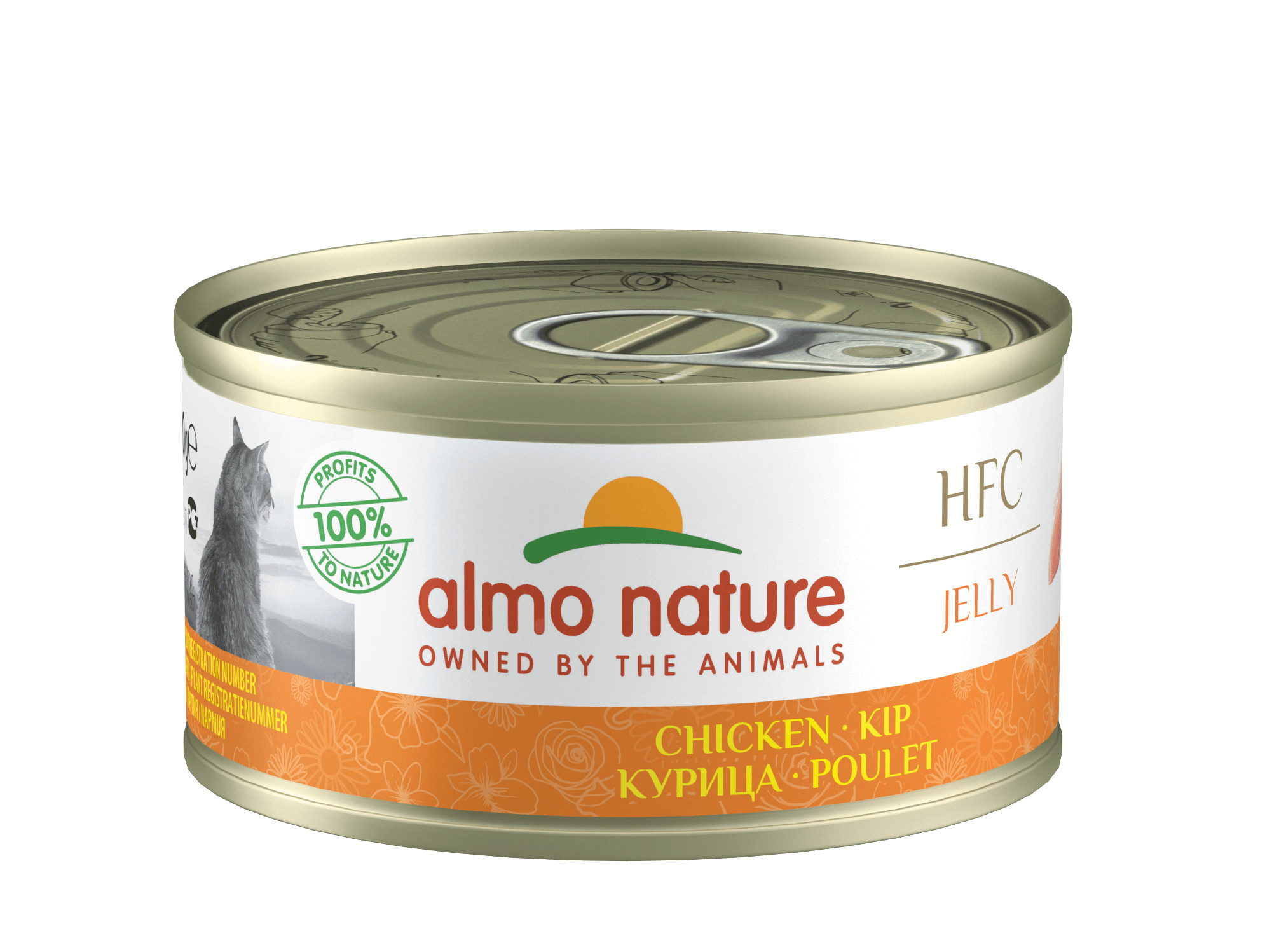 Almo Nature HFC Jelly kip natvoer kat  (70 gram)