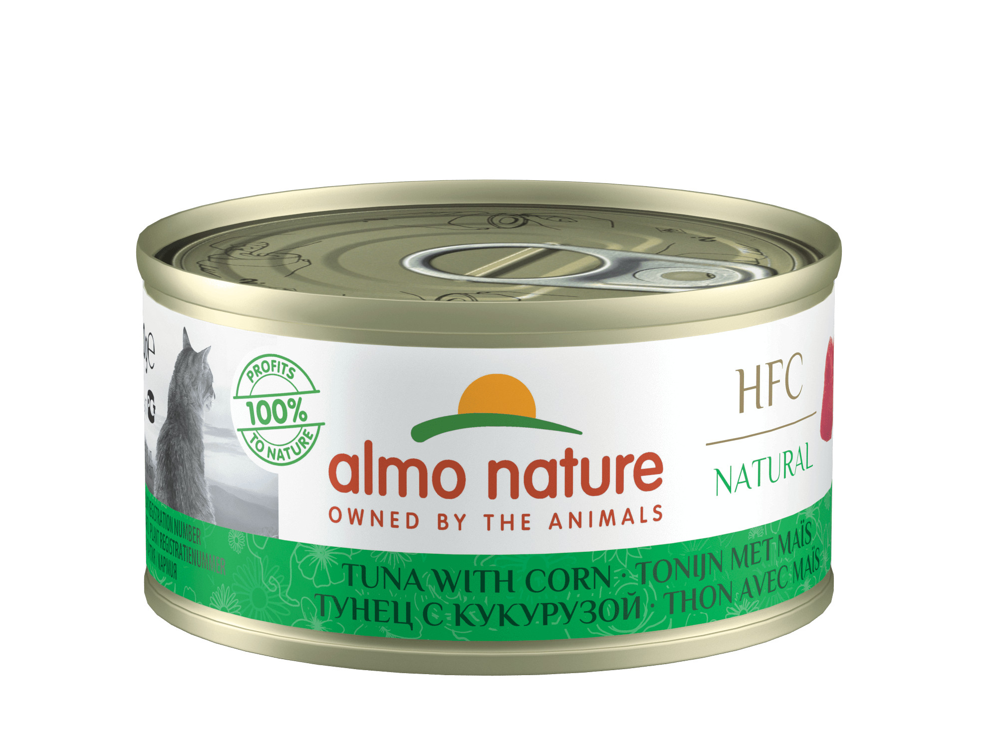 Almo Nature Natural Tonijn met Mais 70 gram