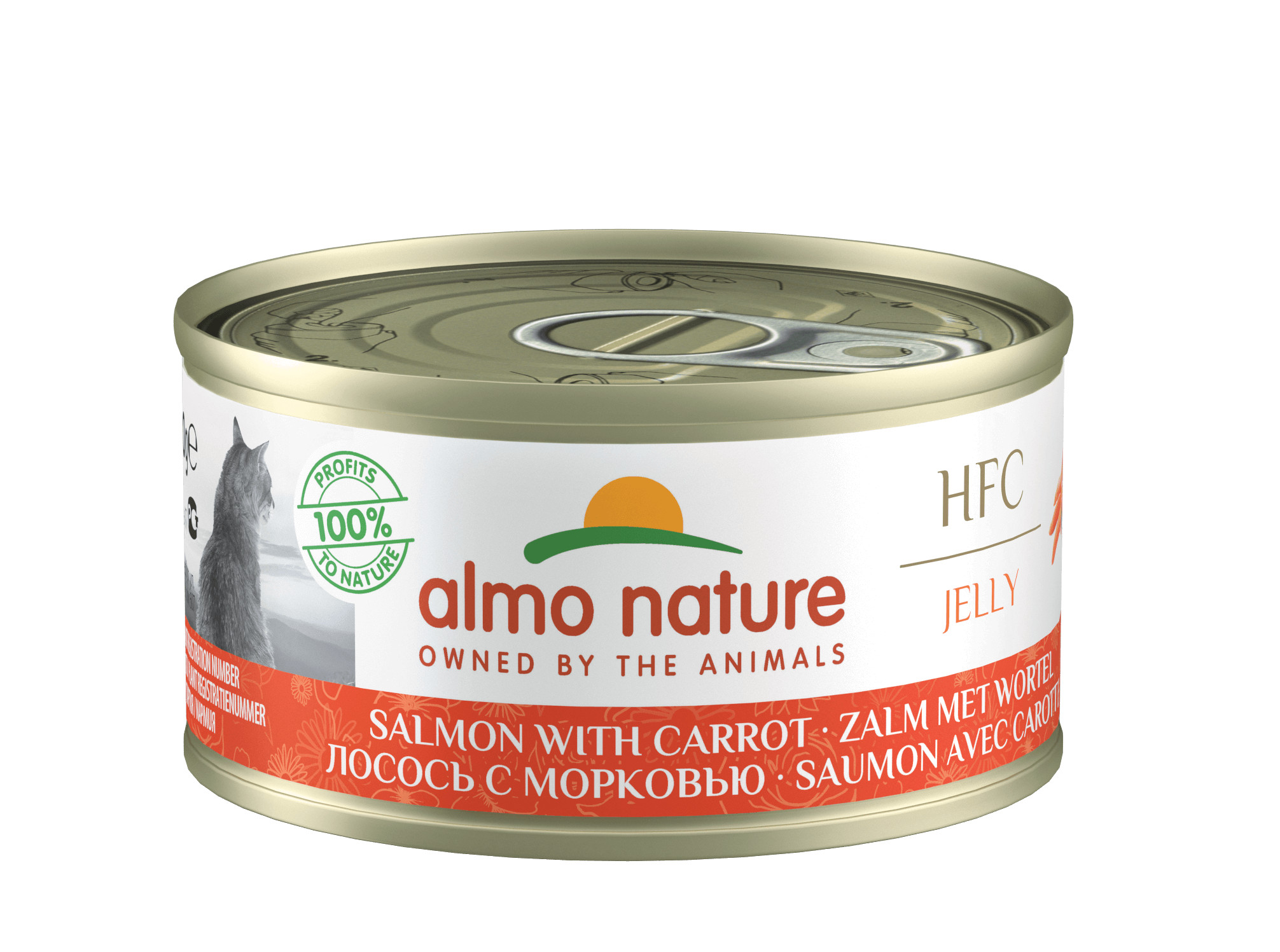 Almo Nature HFC Jelly zalm met wortel (70 gr)