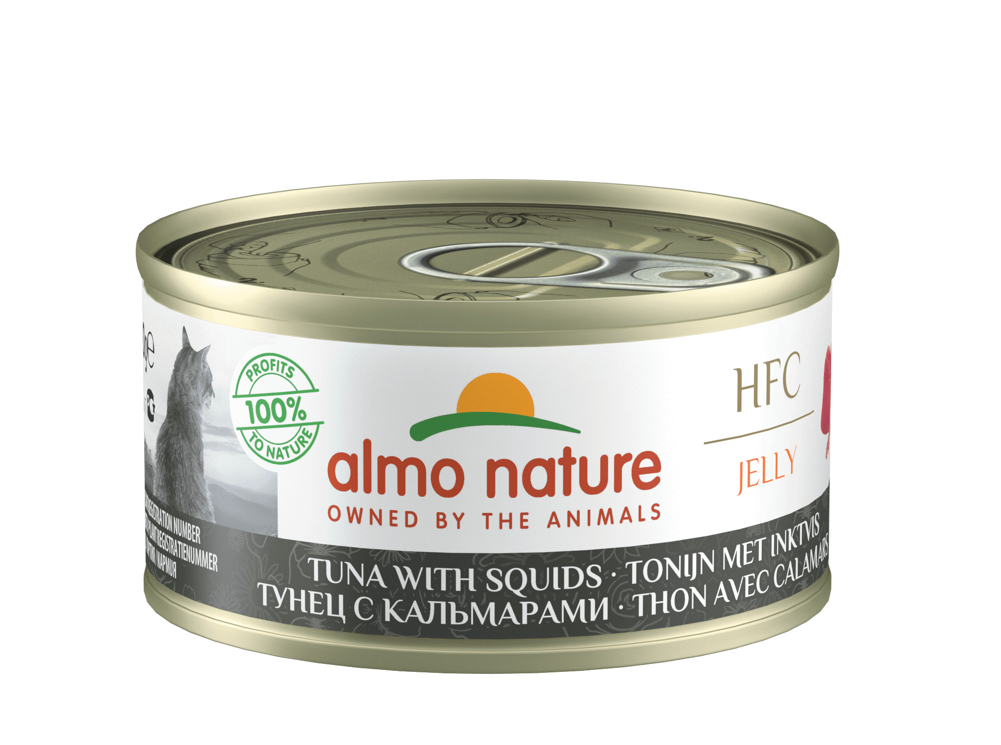 Almo Nature HFC Jelly tonijn met inktvis (70 gram)