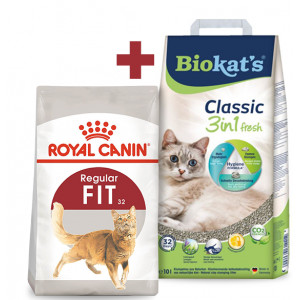 Royal Canin kattenvoer + Biokat kattengrit Combi Aanbieding