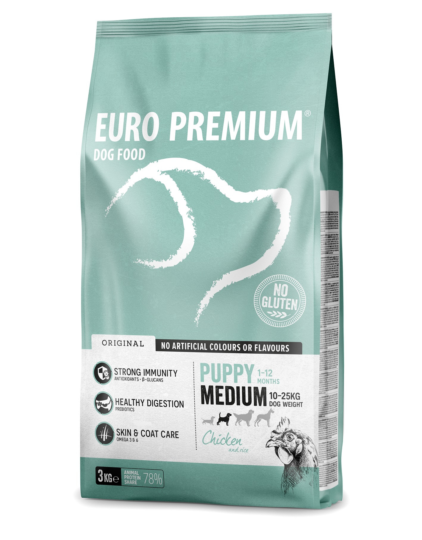 Euro Premium Puppy Medium Chicken & Rice hondenvoer